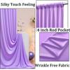 10ftx10ft Wrinkle Free Lavender Backdrop Curtain for Parties, Polyester Photo Backdrop Drapes Purple 2 Panels 5x10ft for Wedding Birthday Photography Background Indoor Outdoor view 2