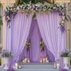 10ftx10ft Wrinkle Free Lavender Backdrop Curtain for Parties, Polyester Photo Backdrop Drapes Purple 2 Panels 5x10ft for Wedding Birthday Photography Background Indoor Outdoor view 3