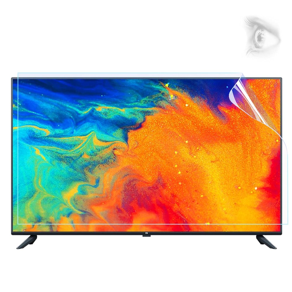 TYRHMY 65 Inch TV Screen Protector, Anti Blue Light Eye Protection Filter Film Reduce Eye Fatigue and Eye Strain for LCD, LED, OLED & QLED 4K HDTV,49" 1075 * 604
