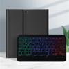 7-Color Backlit iPad Air Air2 iPad5 iPad6 iPad 9.7 inch Keyboard case Magnetic Detachable Smart Bluetooth Keyboard Cover Built-in Pencil Holder (iPad5/iPad6/Air/AIr2, Black) view 1