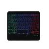 7-Color Backlit iPad Air Air2 iPad5 iPad6 iPad 9.7 inch Keyboard case Magnetic Detachable Smart Bluetooth Keyboard Cover Built-in Pencil Holder (iPad5/iPad6/Air/AIr2, Black) view 3