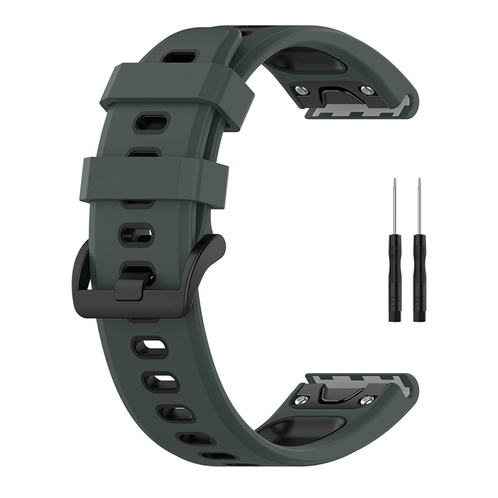 Watch Strap for Garmin Approach S62/ S60, Instinct, Forerunner 945/935, Fenix 6/ GPS, Replacement Watch Band (Olive green)