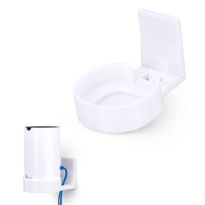 Adhesive Deco M4 & S4 Wall Mount Holder suitible for TP-Link WiFi Mesh, Strong VHB Tape Bracket, No Screws, Drilling & No Tools Needed, Easy to Install, White by Brainwavz (Single)