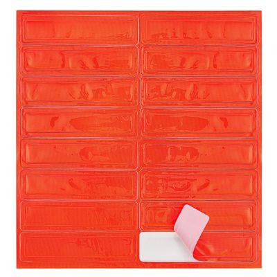 Hard Hat Reflective Stickers - Strong Adhesive & Durable, Glow in The Dark, 16 Count - Accessories for Men and Women