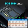 GLOTRENDS PU11 U.2 to PCIe 4.0 X4 Adapter for 2.5 Inch U.2 SSD, PCIe 4.0 X4 Full Speed view 3