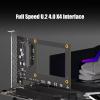 GLOTRENDS PU11 U.2 to PCIe 4.0 X4 Adapter for 2.5 Inch U.2 SSD, PCIe 4.0 X4 Full Speed view 4