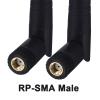 Boobrie Dual Band WiFi Antenna 8dBi High Gain 2.4GHz 5GHz 5.8GHz WiFi Bluetooth Antenna RP-SMA Male Connector for WiFi Router Network Devices Security IP Camera PC Desktop Computer PCI PCIe, 2-Pack view 2