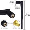 Boobrie Dual Band WiFi Antenna 8dBi High Gain 2.4GHz 5GHz 5.8GHz WiFi Bluetooth Antenna RP-SMA Male Connector for WiFi Router Network Devices Security IP Camera PC Desktop Computer PCI PCIe, 2-Pack view 3