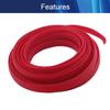 Aicosineg PET Expandable Braided Sleeving Wrap for Audio Video Home Device Automotive Wire Protect Cables 10mm 5m Red 1Pcs view 3
