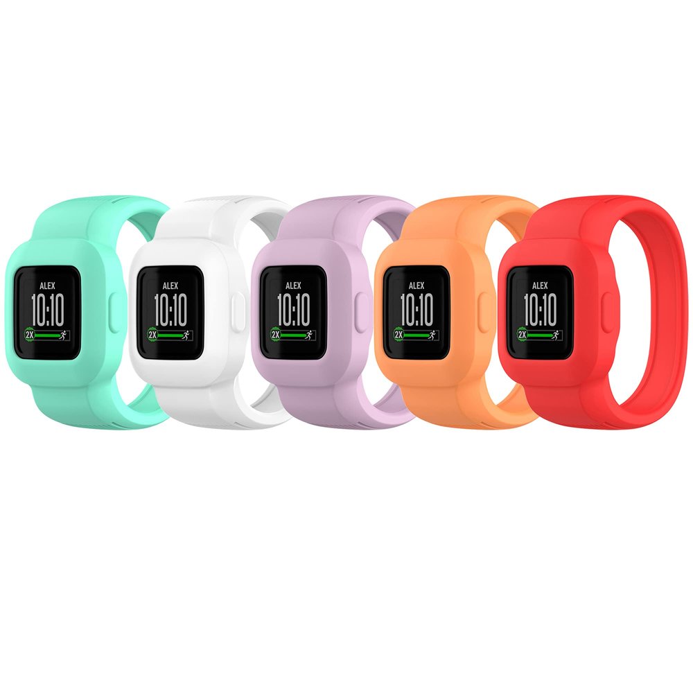 Band for Garmin Vivofit Jr. 3, Soft Silicone Replacement Watch Band Strap for Garmin Vivofit Jr. 3 Fitness Tracker, Small, Large (No Tracker)