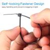 1000 Pcs Zip Ties, 6 Inch Self-Locking Nylon Cable Ties, Premium Heavy Duty Plastic Wire Ties Wraps for Indoor and Outdoor (Black) view 4