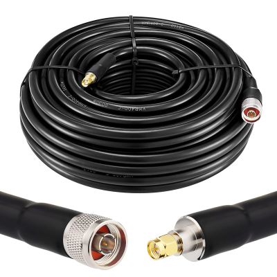 XRDS-RF KMR400 SMA to N Cable 75ft, N-Male to SMA-Male Connector Low Loss Extension 50 Ohm