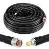 XRDS-RF KMR400 SMA to N Cable 75ft, N-Male to SMA-Male Connector Low Loss Extension 50 Ohm view 1
