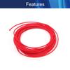 Aicosineg PET Expandable Braided Sleeving Wrap for Audio Video Home Device Automotive Wire Protect Cables 3mm 5m Red 1Pcs view 3