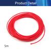 Aicosineg PET Expandable Braided Sleeving Wrap for Audio Video Home Device Automotive Wire Protect Cables 3mm 5m Red 1Pcs view 4