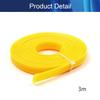 Aicosineg PET Expandable Braided Sleeving Wrap for Audio Video Home Device Automotive Wire Protect Cables 10mm 3m Yellow1Pcs view 4