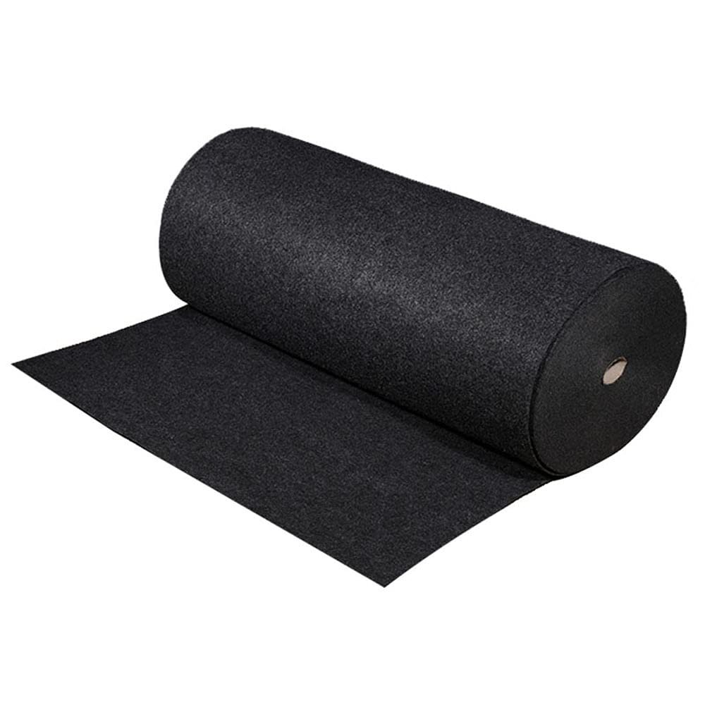 DirectNine Basics Speaker Grill Cloth Polyester Fiber Audio Stereo Dustcloth Subwoofer Box Sound-Absorbing Board Clothes Anti-Seismic Blanket Felt GrayBlack (1x0.5m, Black), 1.0x0.5m39.4x19.7