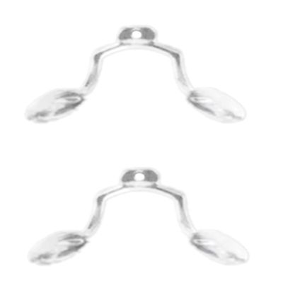 Clear Transparent Rubber Silicon Conjoined Saddle Anti-Slip Nose Bridge Pads for Glasses Sunglasses Frames Eyeglasses Spectacles HNP433 (Clear - 2 Sets)