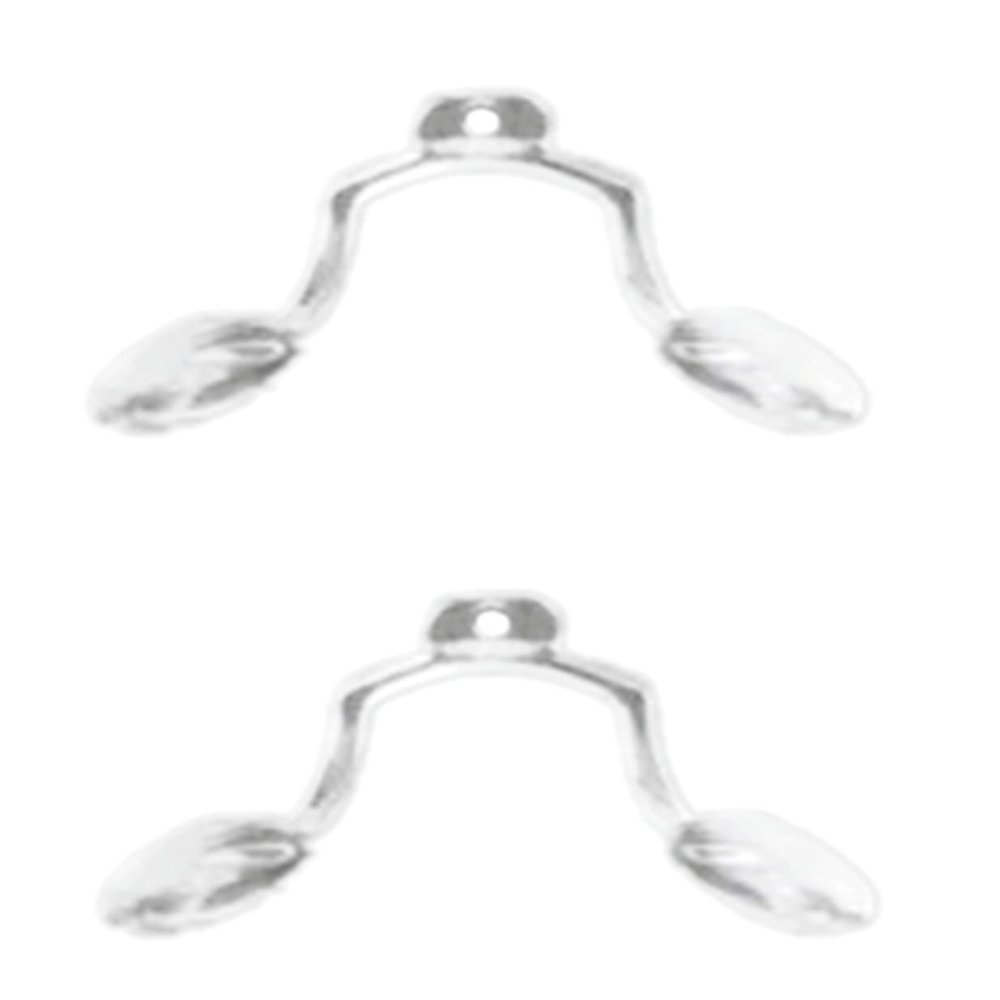 Clear Transparent Rubber Silicon Conjoined Saddle Anti-Slip Nose Bridge Pads for Glasses Sunglasses Frames Eyeglasses Spectacles HNP433 (Clear - 2 Sets)