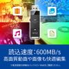 BUFFALO SSD-SCT2.0U3BA/N 2TB Portable SSD, USB3.2Gen1 Type C, PS5/PS4 Compatible, Black view 2