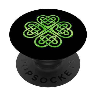 Shamrock, Celtic Knot, Irish Clover, St. Patricks Day, Celts PopSockets Adhesive PopGrip