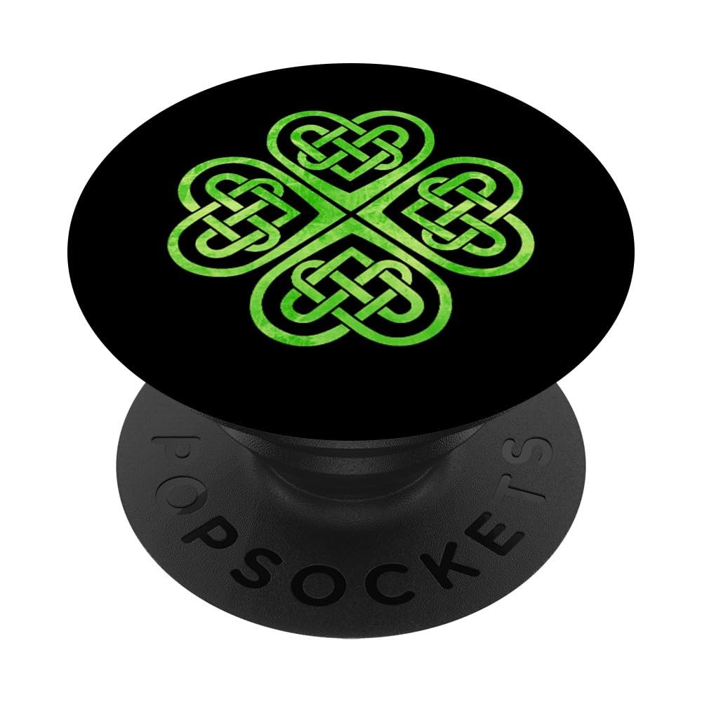 Shamrock, Celtic Knot, Irish Clover, St. Patricks Day, Celts PopSockets Adhesive PopGrip