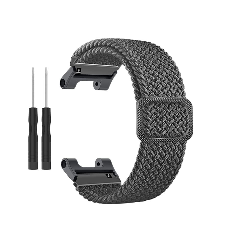 TryBest Replacement Strap Compatible with Amazfit T-Rex/T-Rex pro,Sport Soft Woven Elasticity Replacement Band Breathable Fabric Adjustable Wristband with Remove Tool for Women Men