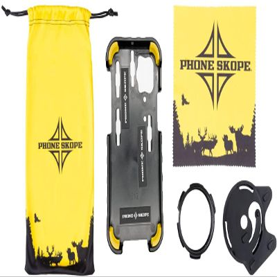Phone Skope Complete Digiscoping Kit: Compatible with iPhone 12 Pro - Ideal Scope Camera for Hunting/Birding/Stargazing