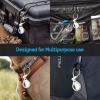 Pelican Protector AirTag Holder - AirTag Keychain w/Rugged Strap Loop [Impact Resistant] [Travel Essentials] - Protective Air Tag Case for Dog Collar, Backpack, Keys, Luggage - Clear view 2