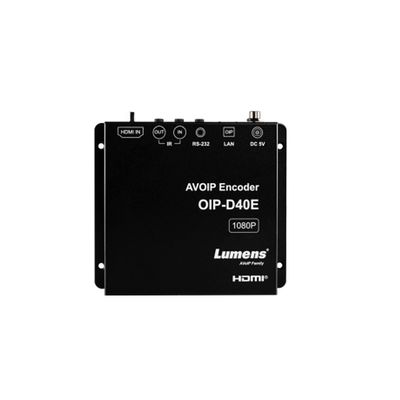 Lumens OIP-D40E AVoIP 1G Encoder, Black, Video Wall Deployment, Portrait and Landscape Orientation, 1080p