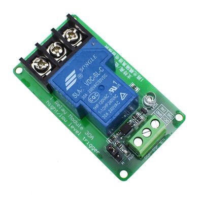 Reland Sun-30A 1 2 4 Channel Relay Module High Low Level Trigger Optocoupler Isolation Load DC 30V AC 250V 30A PLC Industrial Control for Automation Equipment Control (1-Channel 5V)