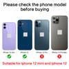 ASDAWN 2PCS Back Camera Lens Glass Replacement for iPhone 12 & 12 Mini, Standard Prime Lens with Nano Coating, Glass Construction, Lightning Mount view 2