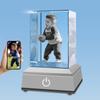 3D Crystal Photo with LED Light Base, Personalized Gifts with Your Own Photo, Laser Engraving 3D Pictures and Customized Text, Small view 1