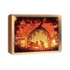 SIWEME 3D Paper Carving Light Box LED Night Light Lamp 3D Paper Cut Light Creative Shadow Box Kids Bedroom Decor Creative Gift Items for Girls (Piano) view 1