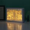 SIWEME 3D Paper Carving Light Box LED Night Light Lamp 3D Paper Cut Light Creative Shadow Box Kids Bedroom Decor Creative Gift Items for Girls (Violin and Piano) view 3