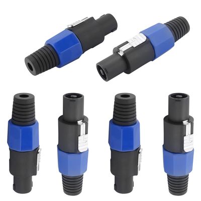 Heyiarbeit SpeakOn Speaker Adapter Connectors 4 Pole Plug Twist Lock - 6 Pack