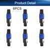 Heyiarbeit SpeakOn Speaker Adapter Connectors 4 Pole Plug Twist Lock - 6 Pack view 4