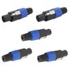 Heyiarbeit SpeakOn Speaker Adapter Connectors 4 Pole Plug Twist Lock - 5 Pack view 1