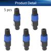 Heyiarbeit SpeakOn Speaker Adapter Connectors 4 Pole Plug Twist Lock - 5 Pack view 4