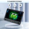 10.5" Dual Portable DVD Player, Arafuna Rechargable Car Screen Play A Same or Two Different Movies, Headrest for Car with 5-Hour, Support USB/SD, Last Memory view 3