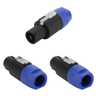 Heyiarbeit SpeakOn Speaker Adapter Connectors 4 Pole Plug Twist Lock - 6 Pack