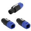 Heyiarbeit SpeakOn Speaker Adapter Connectors 4 Pole Plug Twist Lock - 6 Pack view 1
