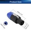 Heyiarbeit SpeakOn Speaker Adapter Connectors 4 Pole Plug Twist Lock - 6 Pack view 2