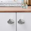 Ceramic Cabinet Knobs Door Furniture Handles Modern Knobs and Handles Kids Room Drawer Dresser Knob 2PCS (Matte Cartoon, Gray) view 3