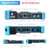 Rsrteng 8K IP Camera Tester with Cable Tracer, IPC-5200C Plus 8MP AHD CVI TVI SDI CVBS IP Camera Test 4K HD Display Video Monitor 5.4 inch IPS Touch Screen IPC Tester Support POE PTZ RS485 HDMI & VGA view 2