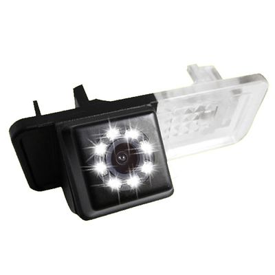 Berlingan 8 LED Night Vision Lincese Plate Light Rear View Camera, Waterproof Wide Angle, Replacement for Smart R300/R350/Smart Fortwo Cabrio Coupe carossblade W450 W451 W453 2004-2019