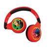 LEXiBOOK, Miraculous Ladybug Cat Noir, 2-in-1 Bluetooth Headphones for Kids - Stereo Wireless Wired, Kids Safe, Foldable, Adjustable, HPBT010MI view 1
