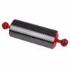 BGNing Carbon Fiber Float Buoyancy Aquatic Arm Dual Ball SLR Camera Diving Extension Tray Compatible with GoPro and Other Action Camera (12inch,Red) view 2