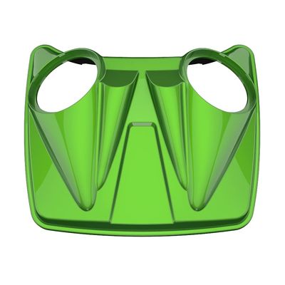 Advanblack Color-Matched Dual 8'' Speaker Lids w/Backrest Pad Fit for Advanblack/OEM Rushmore Style Razor, Chopped & King Tour Trunk Pack Bottom (Radioactive Green)