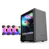 BBNB Computer Case Mid-Tower Desktop ATX Case USB 3.0 Ports Tempered Glass Panel 8 Fan Positions, Support Water Cooling (Size : 4 Fan) view 1